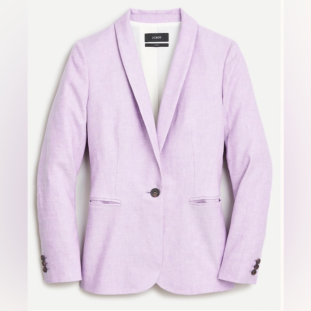 Blue linen J Crew Parke Blazer